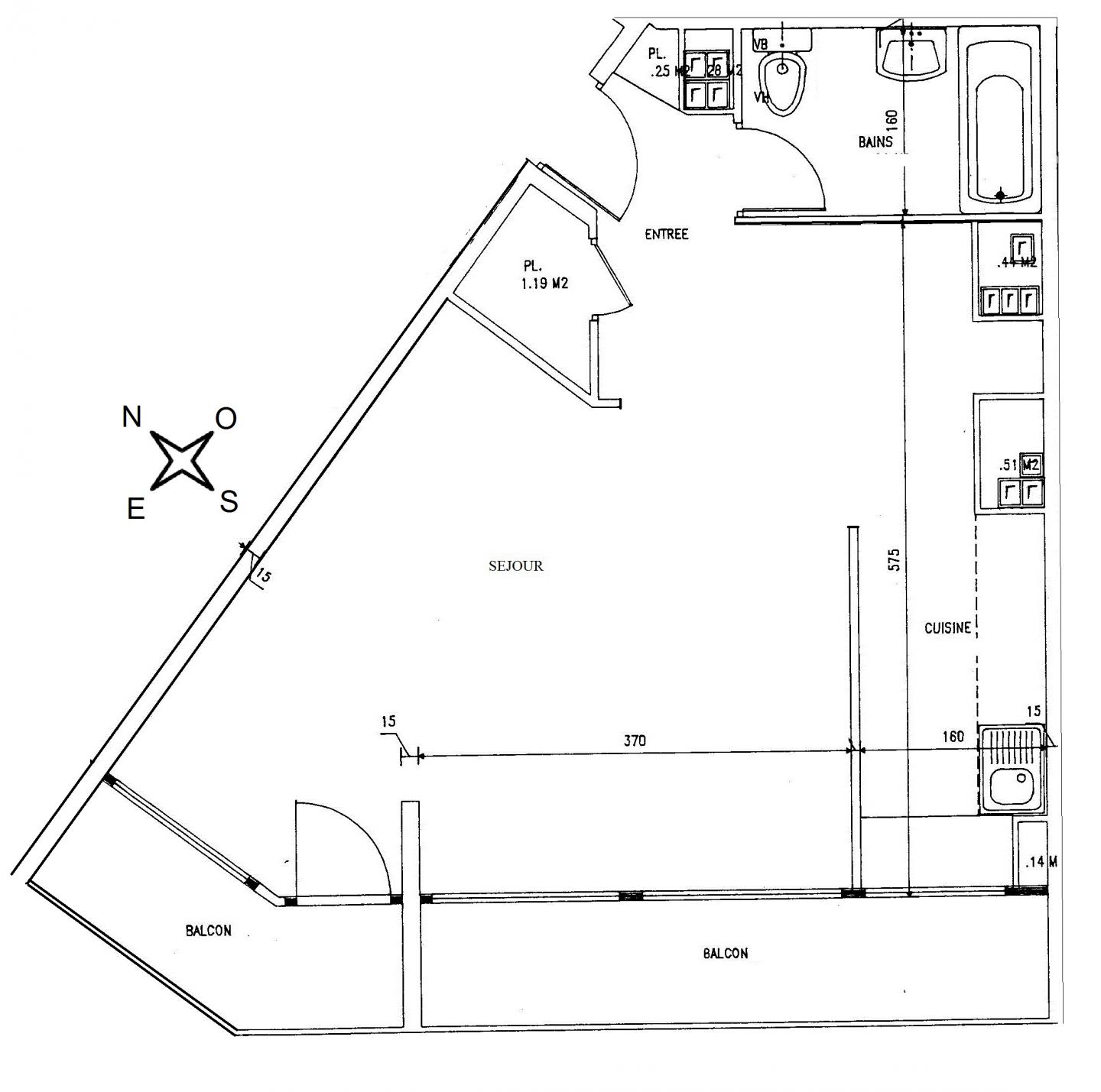 PARIS 18e·42m²·Studio·Meublé·A long terme uniquement[Location à Paris France]