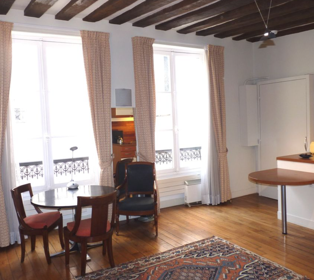 PARIS 4区·28平·studio·家具齐全·仅长租[法国巴黎租房]