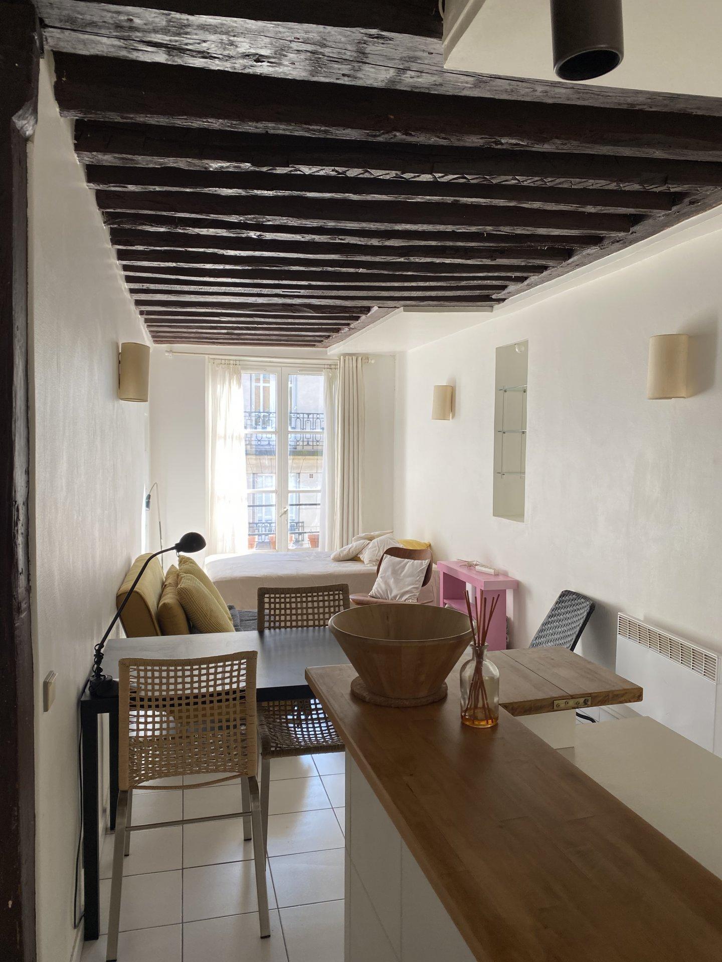PARIS 4e·25m²·Studio·Entièrement équipé[Location à Paris France]