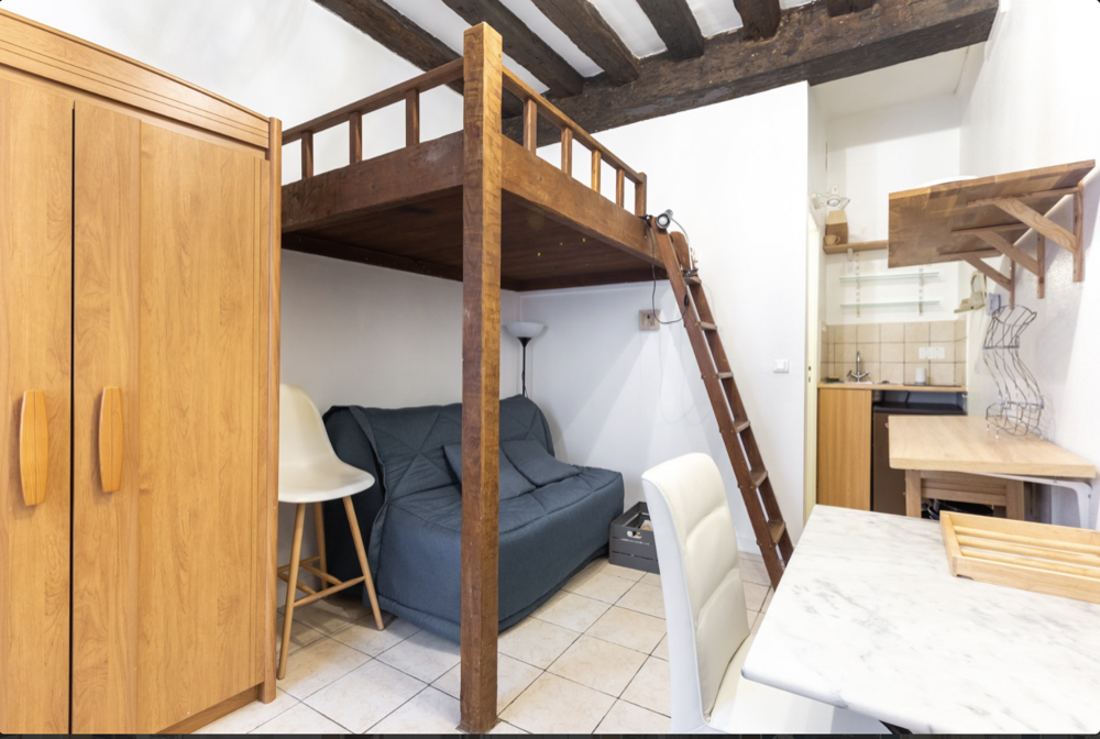 PARIS 4e·17m²·studio·With furniture[Paris Rental]