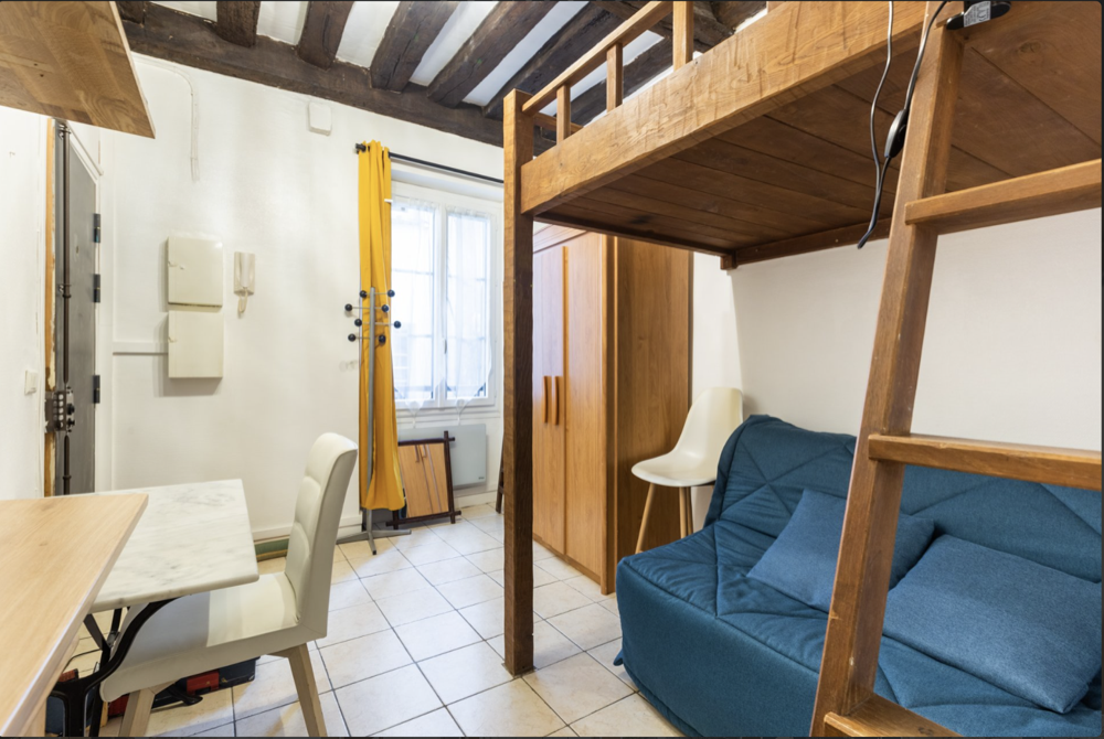 PARIS 4e·17m²·studio·With furniture[Paris Rental]