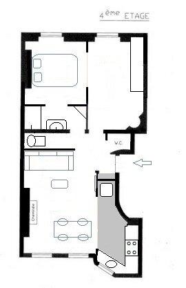 PARIS 18지역·53m²·아파트·가구[프랑스 파리에서 아파트 임대]