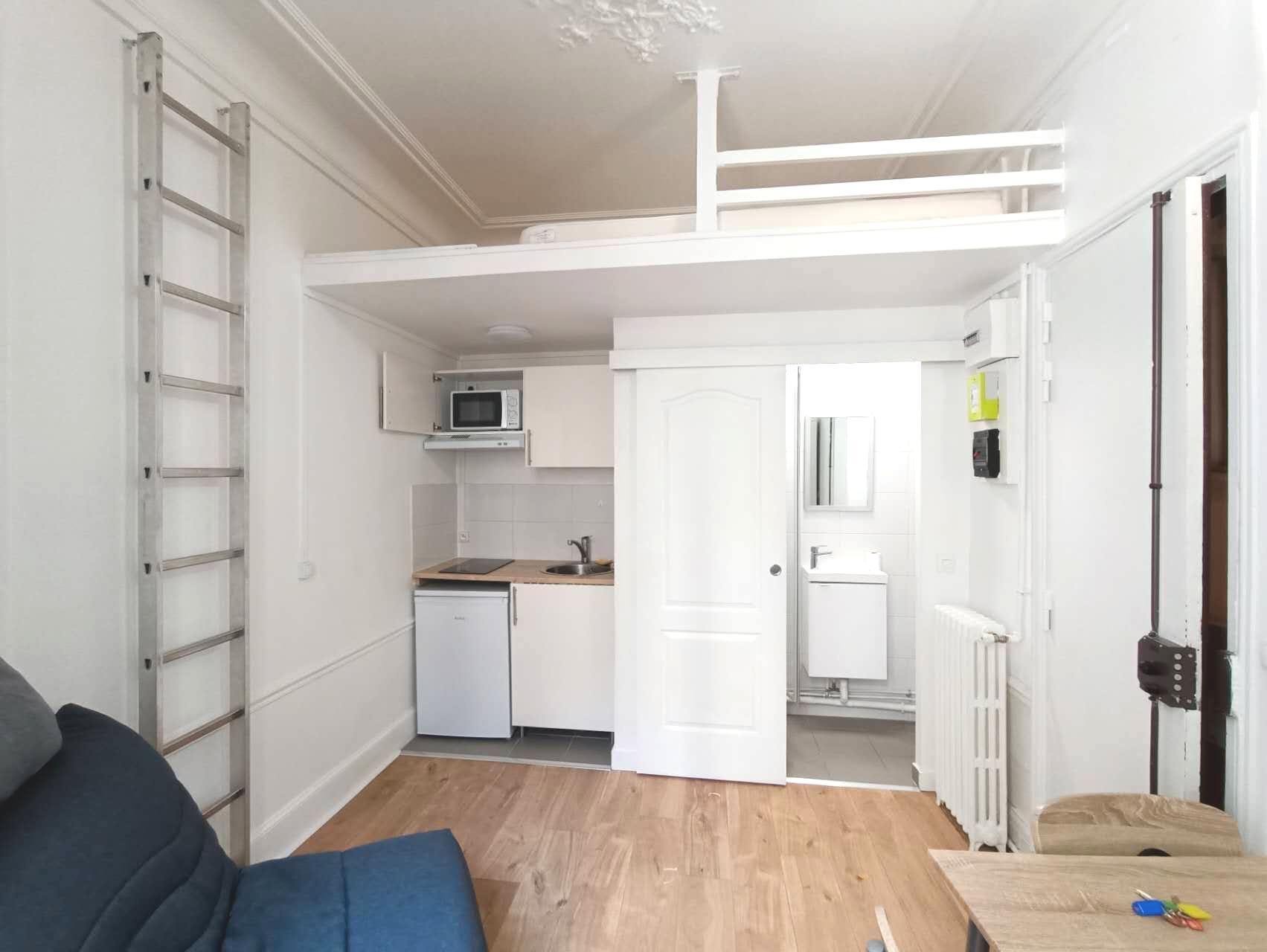 PARIS 9e·14m²·studio·With furniture[Paris Rental]