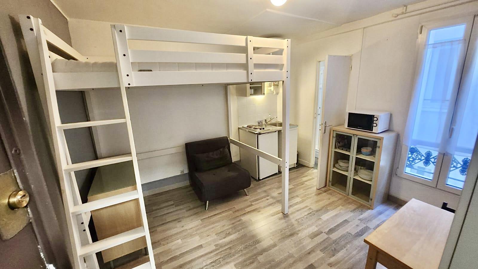 PARIS 17지역·17m²·studio·studio·가구·장기[프랑스 파리 아파트 임대]