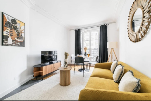 PARIS 19e·42m²·F2·Appartement·With furniture[Paris Rental]