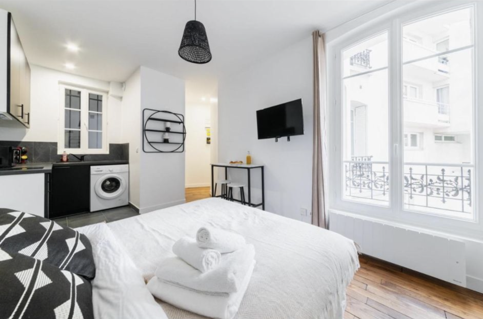 PARIS 19e·22m²·studio·With furniture[Paris Rental]